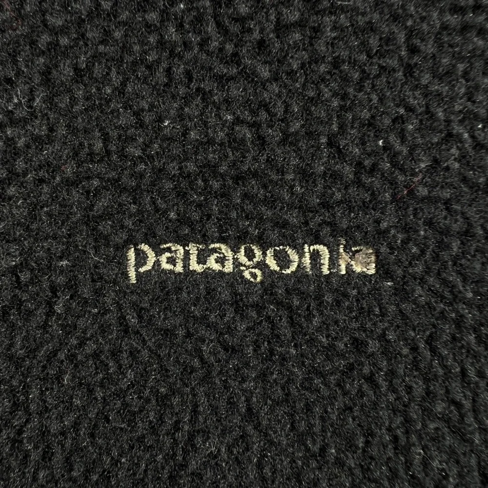 Patagonia Capilene Expedition Weight Mens Large Black 1/4 Zip Fleece Pullover